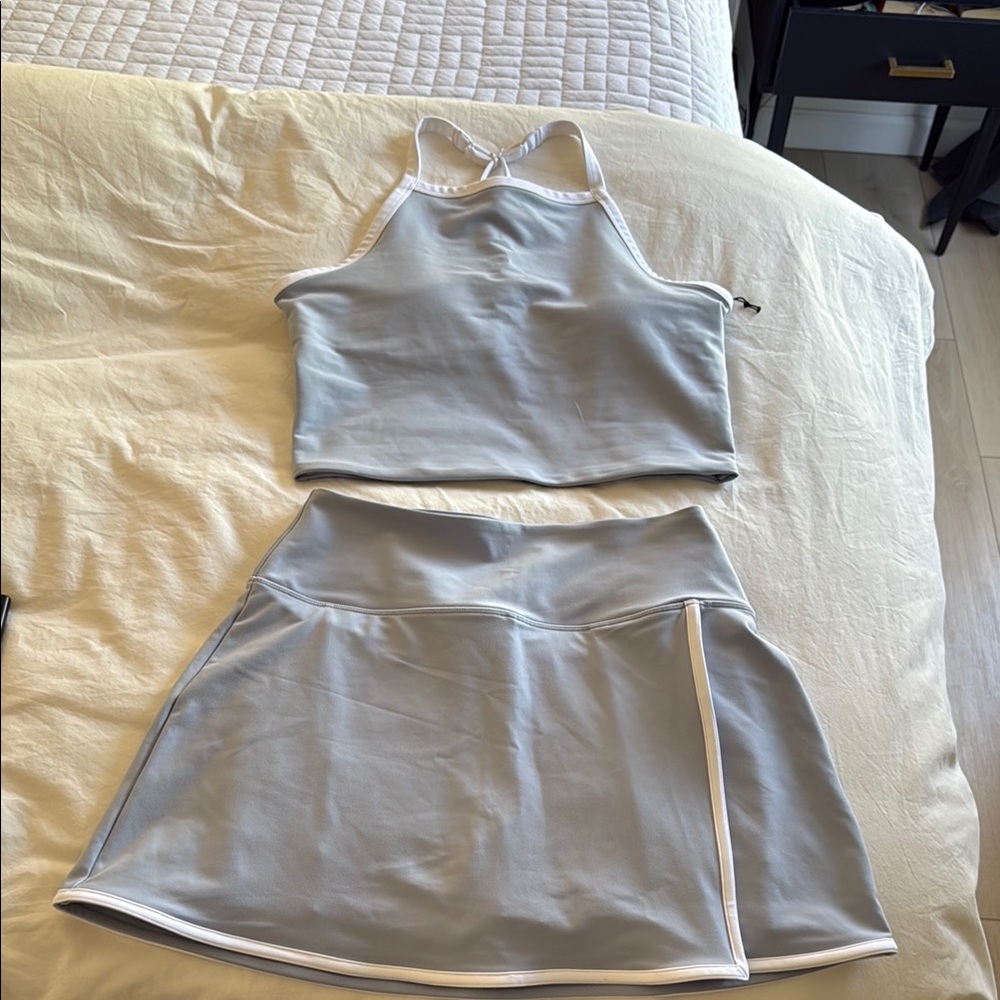 Abercrombie & Fitch Blue Skort & Top Set - Picture 2 of 4